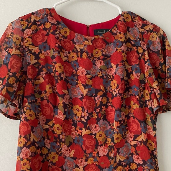 Mixed floral short dress from revolve. - Picture 3 of 5